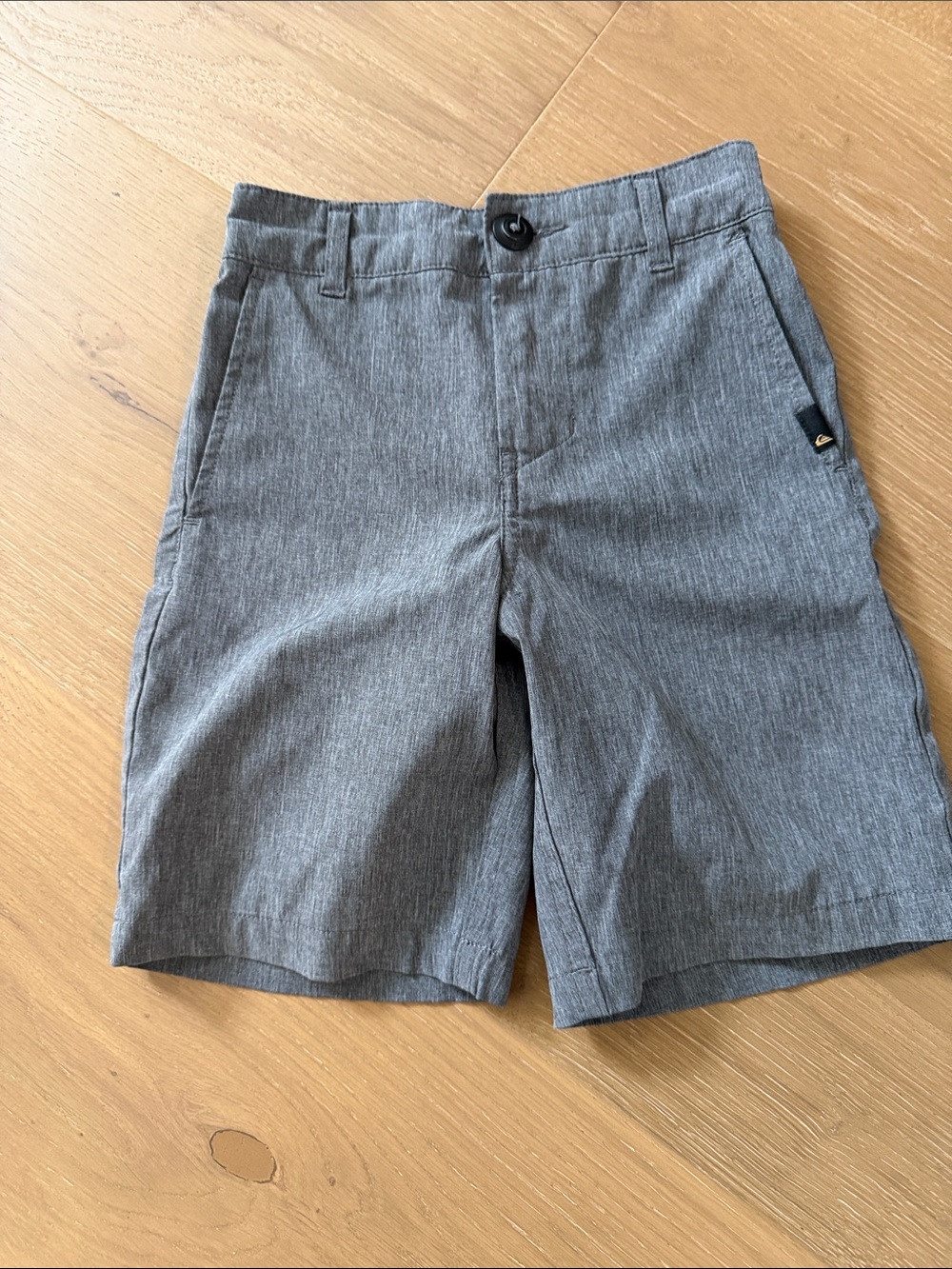 Quiksilver Boys Heather Gray Flat Front Shorts